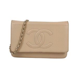 WOMENS DESIGNER Chanel Timeless Wallet on Chain BEIGE